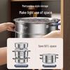 KOBACH 3-Layer 32cm Stainless Steel Steamer Pot
