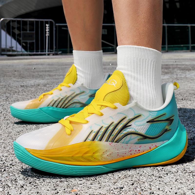 Sonic 13 Basketball Shoes Youth Game Student Sneakers Middle and Older Children's Shoes Sports Shoes Non-slip and Wear-resistant Low-top Running Shoes