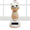 Solar Shaking Cat Car Decoration Cartoon Cat Toy Dashboard Decorations Solar Shaking Head Doll Black Cat Small Gadget Decor