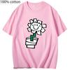 G-green Day Rock Tshirt Kerplunk Flower T-Shirts for Women/Men T Shirt Rock Tees 100%Cotton Summer Clothing Unisex Y2k