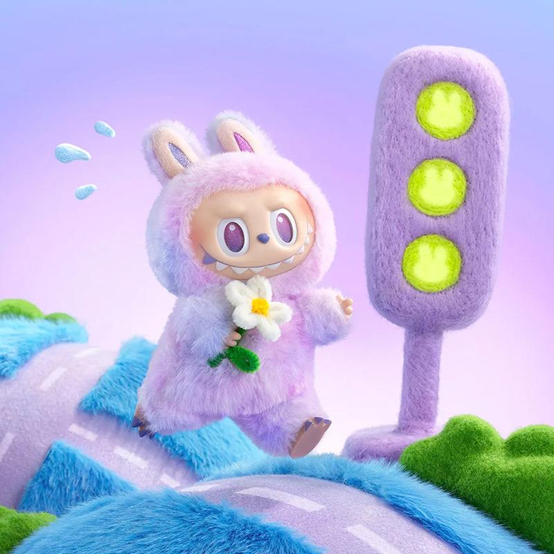 2025New 3.0 Labubu Plush Doll Keychain 3Rd Generation Blind Box Heartbeat Macaron Happy Guess Series Vinyl Plush Toy Trendy Play