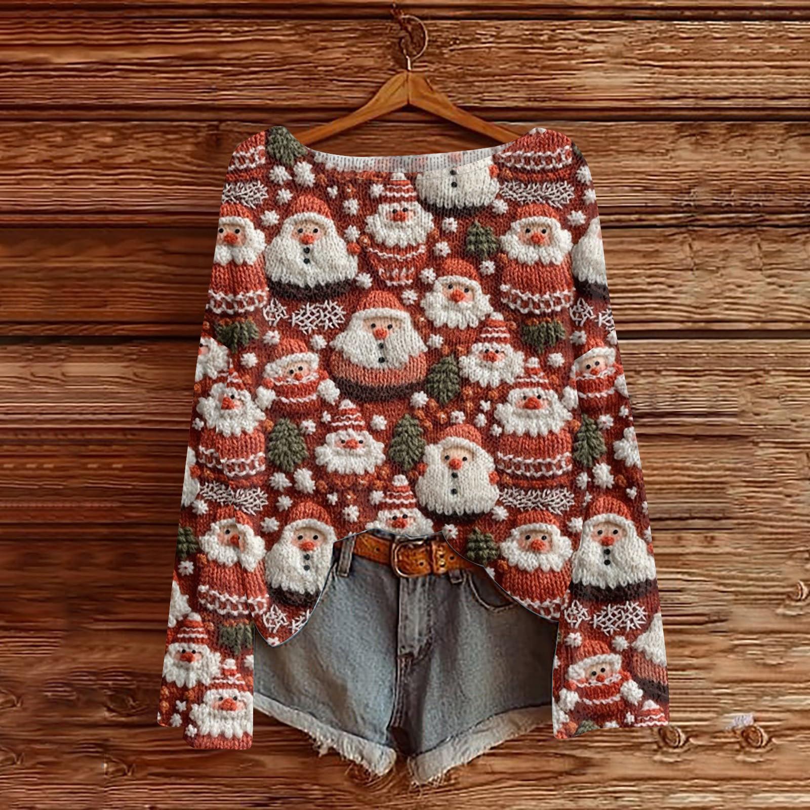 

Женский модный пуловер с круглым вырезом и длинными рукавами, вязаный топ, имитация свитера L красный