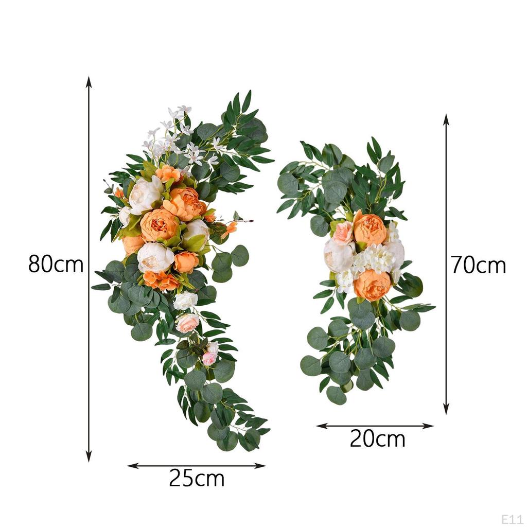 Künstlicher Hochzeitsbogen Blumen Blumengirlanden für Schlafzimmer Wohnzimmer Party Dekoration