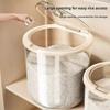 Moisture-proof Kitchen Storage Bin Clear Airtight Storage Bucket New Grain Storage Bin  Home Use