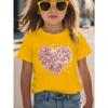 Tailles européennes T-shirt élégant à manches courtes Print Sportif Décontracté pour Filles Printemps Et Été