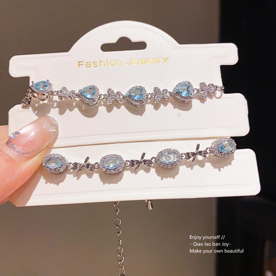 Zircon Flower Cubic Copper Bracelet With Elegant Design For Gift Giving