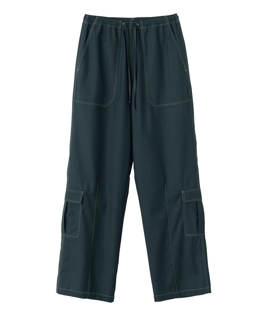 SCULPTOR Stitch Detail Carpenter Pants Teal
