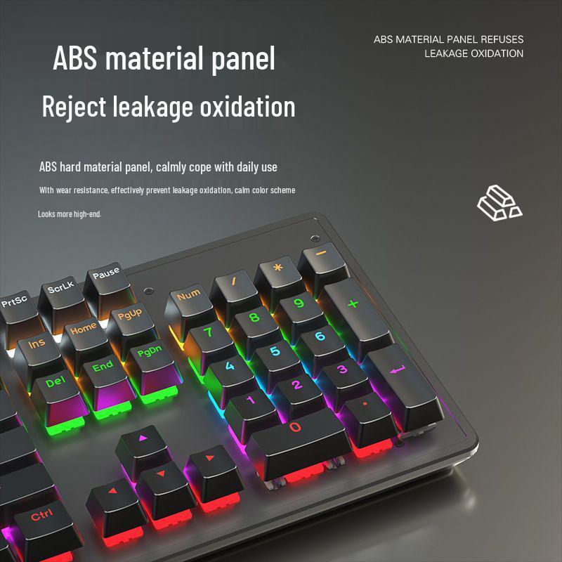 87/104 Key Mechanical Keyboard with Blue, Black, Red, Brown Switches for Gaming and Typing - Wired Universal for Desktop/Laptop