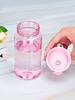 550ml Plastic Water Bottle Portable Sports Cup With Anti Drop Rope Outdoor Water Container Color Transparent Cute Straw Cup