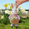 1PC Creative Garden Plug Rabbit Easter Egg Garden Decorative Plug Easter Atmosphere Decorative Props PVC