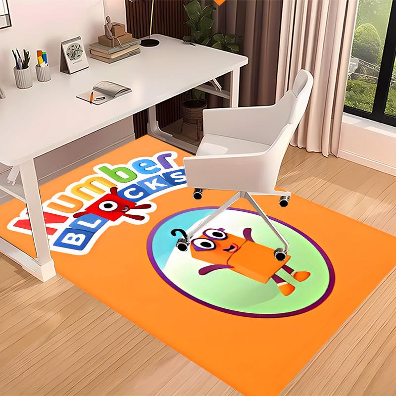 Numberblocks1 Printed Absorbent Washable Carpet, Non-Slip Bathroom Mats, Kitchen Rugs, Yoga Mat,Living Room Entrance, Camping Picnic Rugs