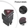 Replacement Hazard Flash Switch Button for Golf MK5 GTI In Dark Red Color