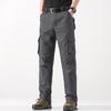 Men's 3D Pocket Straight-Leg Cargo Pants for Outdoor Casual Wear