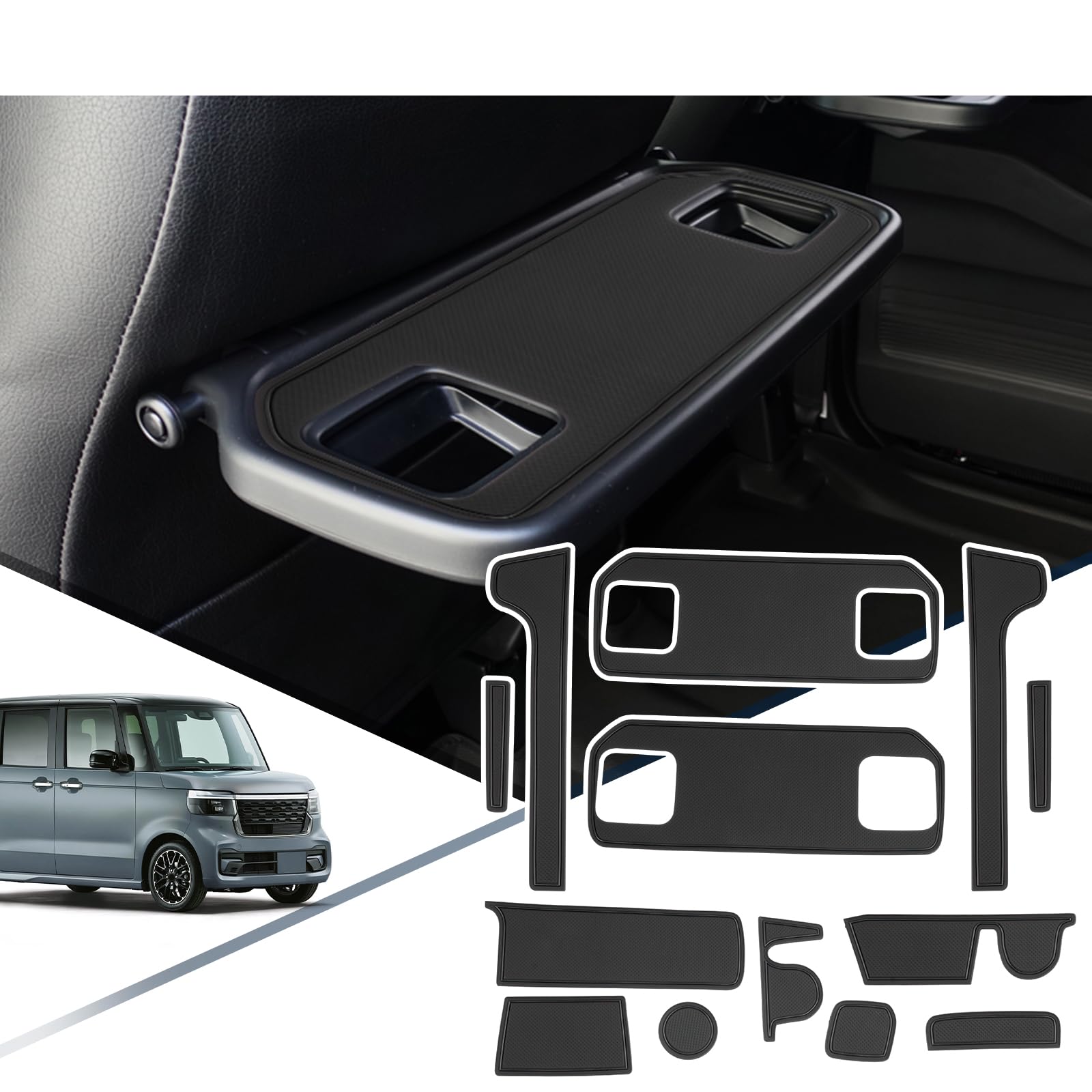 

Honda Custom Type Резиновый салон JF5 JF6 Дверной карман Консоль Изготовленная на заказ Резиновая коробка для хранения Резина, разработанная для предотвращения шума в салоне автомобиля [RUIYA]