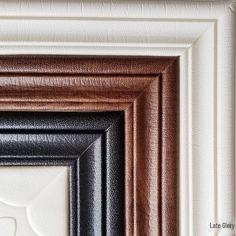 Self-Adhesive Wood Frame Cover Set for Windows, Doors, and Balconies