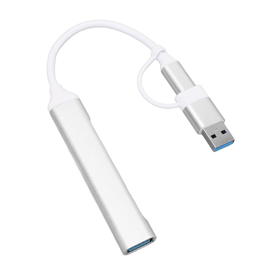 USB C Hub Multiport Adapter Type C and USB to 4xUSB Hub for Laptop Keyboard Mouse USB Drive