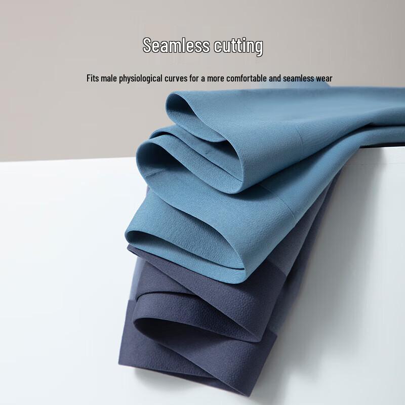 Yiershuang Men's Antibacterial Combed Cotton Boxer Briefs 2-Pack