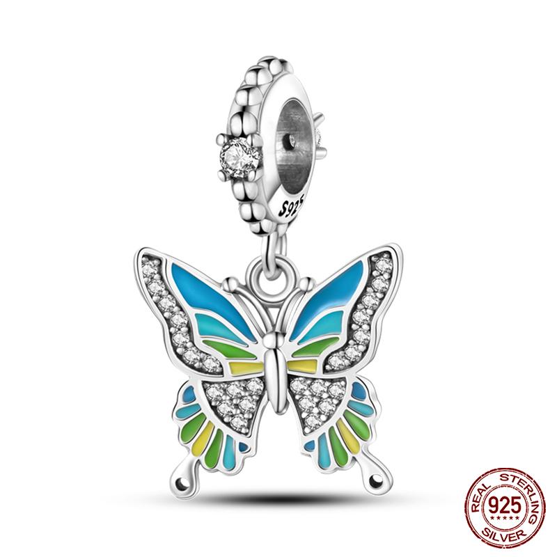 Copper Tree Of Life Four-Leaf Clover Green Series Charms Beads Fit Qikaola Original Bracelet Diy Jewelry Making