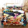 Personality Flintstones Beding Set Carton Anime thre-piece set Adult People Kid Bedrom with Soft Fabric Duvetcover Sets 3D Kawai couete