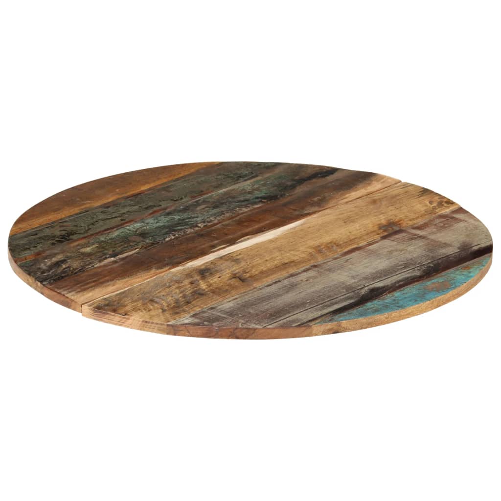 Round Table Top 70 Cm 15 16 Mm Reclaimed Solid Wood