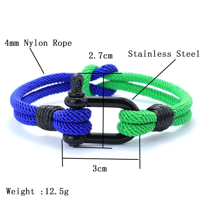 Noter Yellow Blue Ukrainian Symbol Bracelet Men Bicolor Concentric Knot Cord Chain Braclet Gift For Him Ukraine Accessories