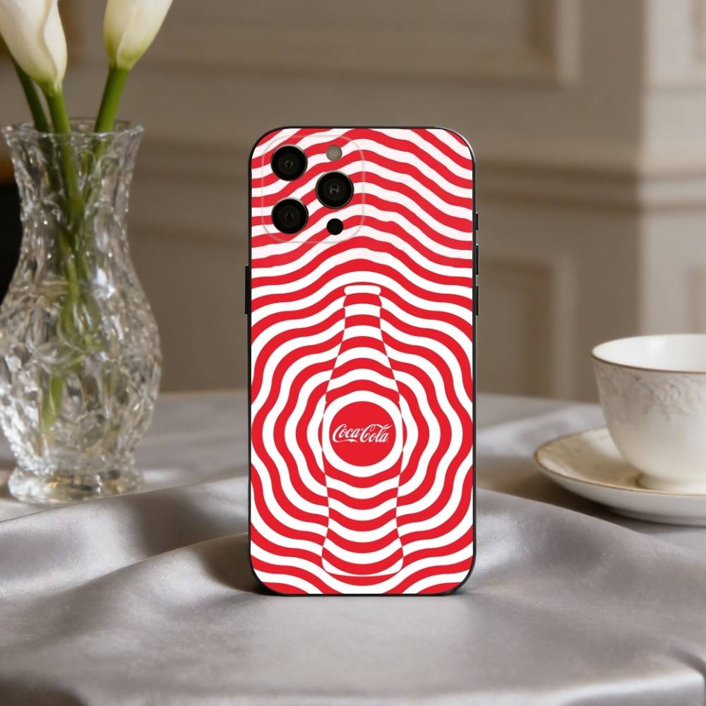 CocaS-Fashion C-Cola Phone Case For iPhone 17pro, 16,15,14,13,12,11 X XR Plus,Others Soft Black Cover