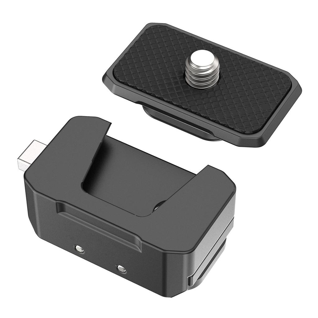 Aluminium-Adaptersockel mit Schnellwechselhalterung und Montageplatte, magnetische Action-Kamerahalterung, universelle 1/4-Zoll-Schnittstelle