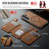 MAGKING K3 Series For Samsung Galaxy S25 FE Magnetic Case Wallet PC + TPU + PU Phone Cover