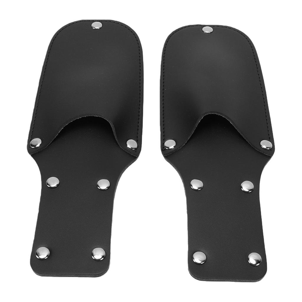 2 Stück Gartenschere Holster PU-Leder Astschere Scheide Gürtelhalter Hängende Tasche für Gartenzangen Scheren Schwarz