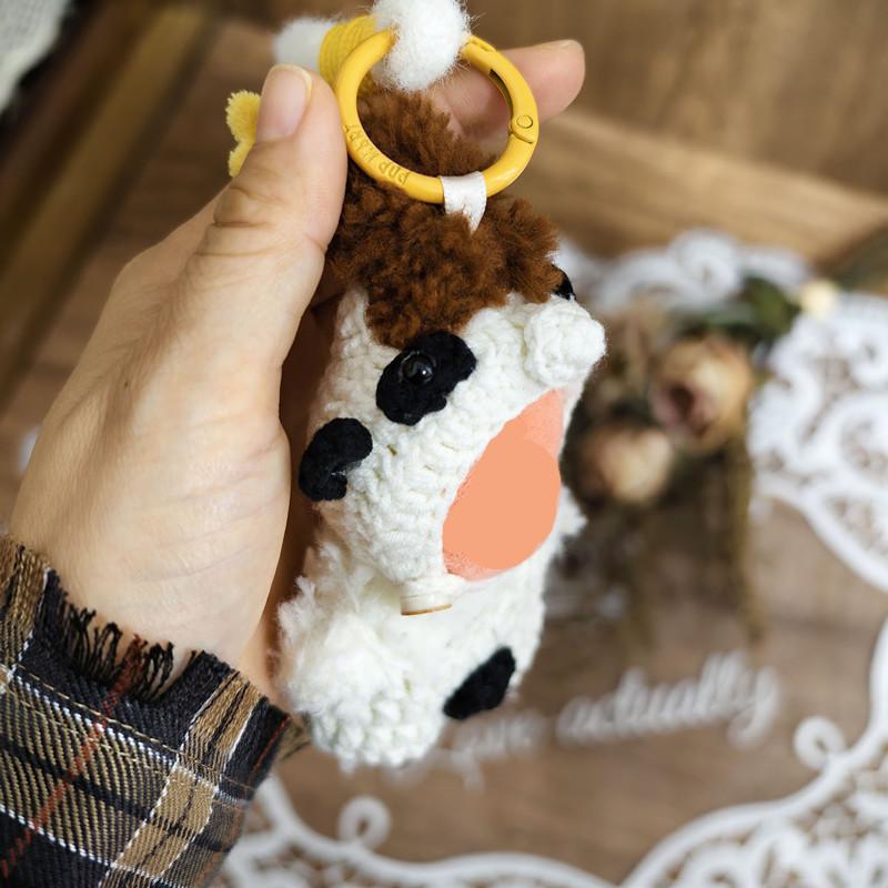 [Cloth Only] Fashion Cartoon Toy 10cm Doll Clothes Crocheted Panda Suit for Girls & Boys