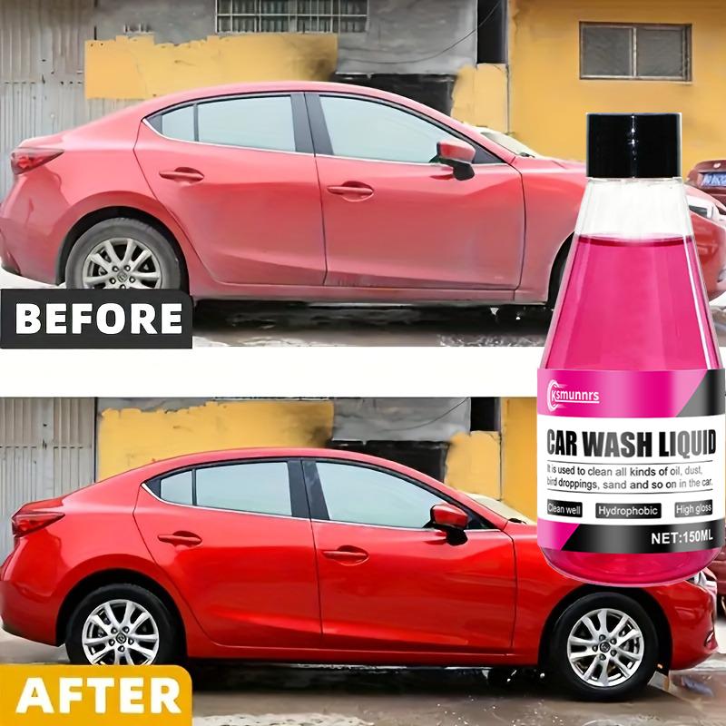 1:100 High Concentrate Pink Foam Car Wash WaxNeutral pH formula, safe for car paint.Universal paint protection for all vehicles.