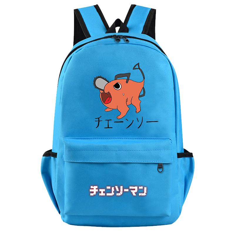 Anime Chainsaw Man Rucksack für Jungen Mädchen Hildren Zurück zur Schule Schultasche Student Kawaii Rucksack Luffy Nami Lysop Leichte Taschen