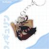 Acrylic Key Buckle for Helluva Boss Moxxie Millie Stolas Beelzebub Stella Anime Theme Acrylic Creative Keychain Pendant Gift