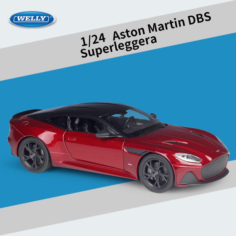 1/24 Scale WELLY Aston Martin DBS Superleggera Alloy Car Model Diecasts Metal Toy Vehicles Model Car Model High Simulation Collection Παιδικά δώρα