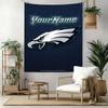 Philadelphia Eagles Custom Your Name Wall Decor Tapestry Art For Pet Memorial Birthdaywedding Party Backdrop Family Gift