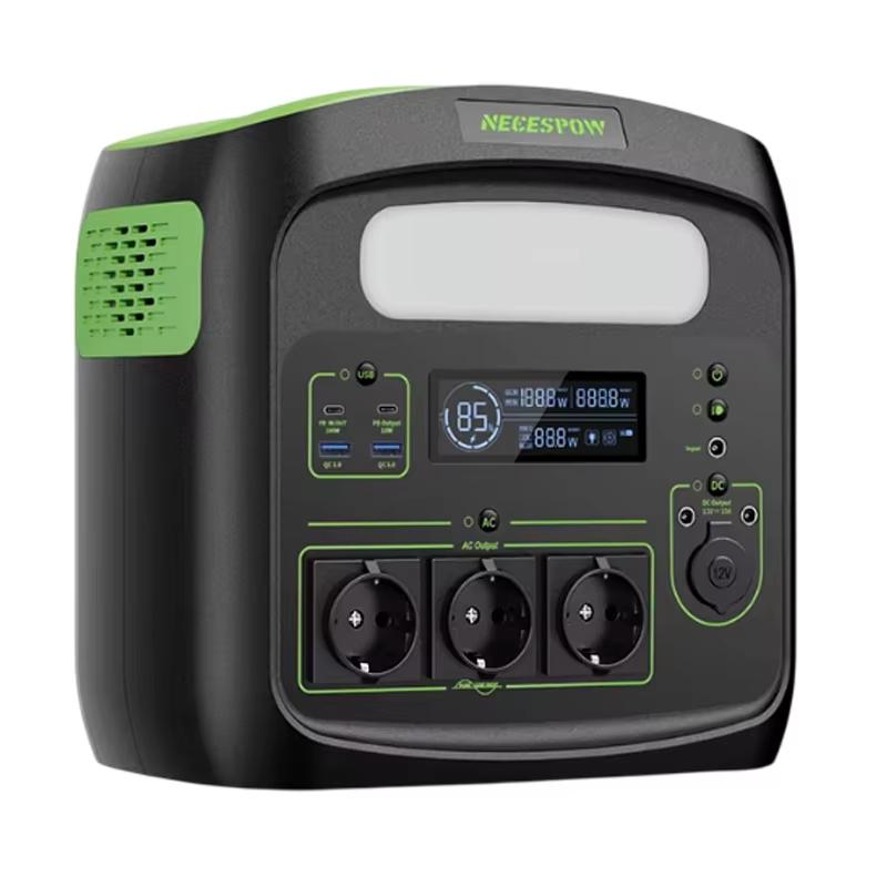 Newsmy N7576 Przenośna Stacja Zasilania 700W 460.8Wh Generator Słoneczny Akumulator LiFePO4, do Zasilania Awaryjnego w Domu, na Kemping na Zewnątrz, Mobilne Zasilanie