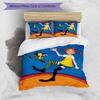 3pcs Pippi Longstocking Pattern Bedding Set Duvet Cover Set Includes Duvet Cover &pillowcases, Perfect All Season Bedroom Decoration & Gift