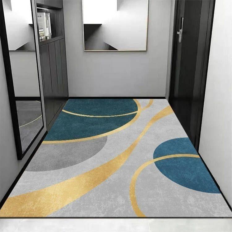 3D luxusní mramorový barevný koberec zlaté barvy pro domácí obývací pokoj Ložnice Pohovka Rohožka Dekor