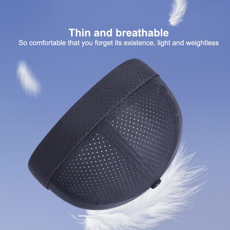 Retro Brimless Docker Cap Quick Drying Adjustable Mesh Hat For Women Men Summer Solid Color Breathable Skullcap