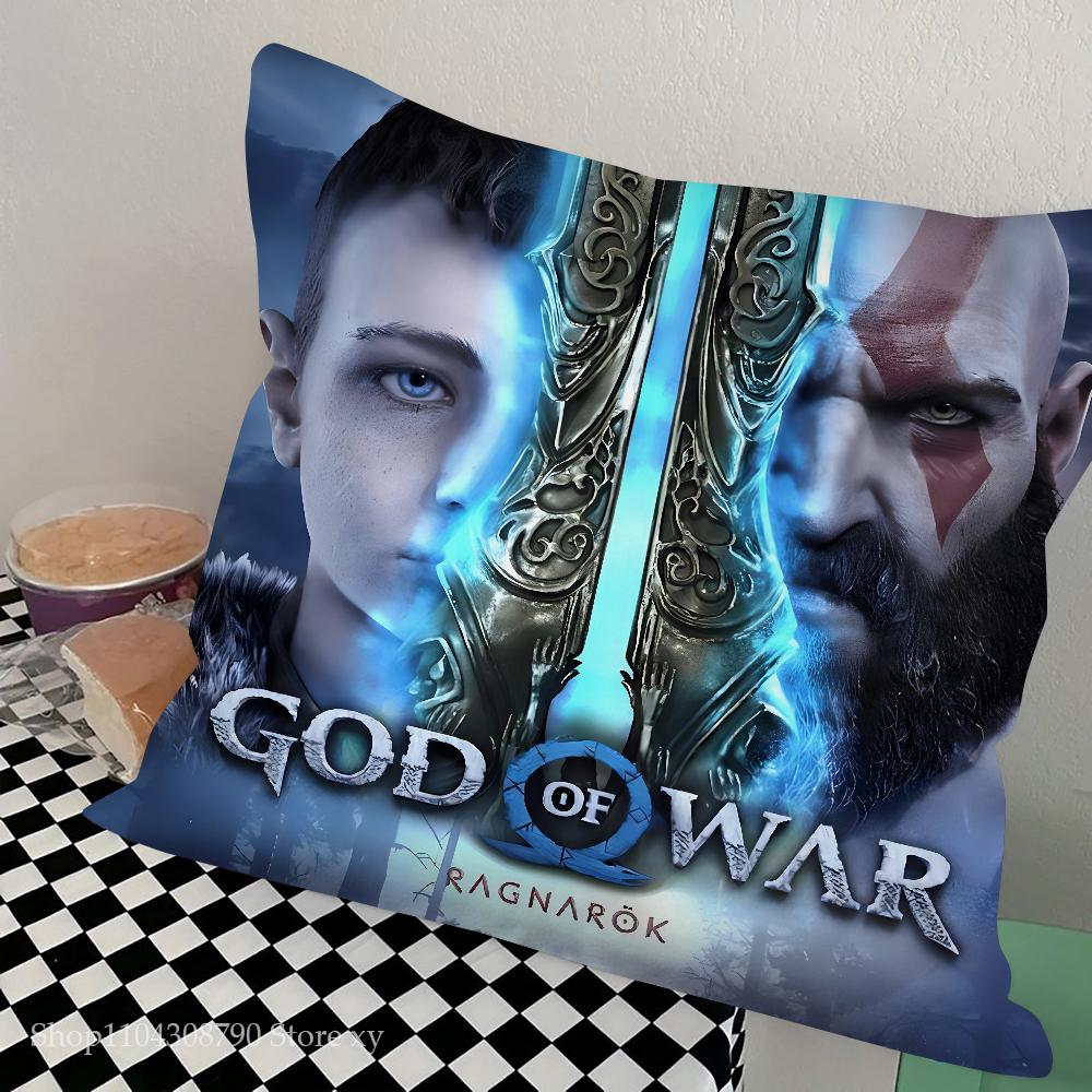 Game G-God Of War Ragnarok Pillow Case Square Pillow Bedroom Sofa Leisure Comfort Cushion Car Living Room Home Decoration