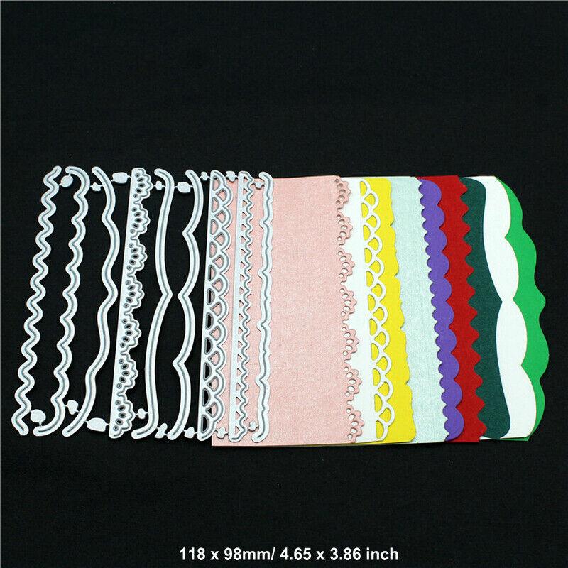 

Кружевные штампы, металлический трафарет, сделай сам, скрапбукинг, альбом, бумажная карта, тиснение, декор, ремесло, художественный край, волнистые линии No.7-Lines