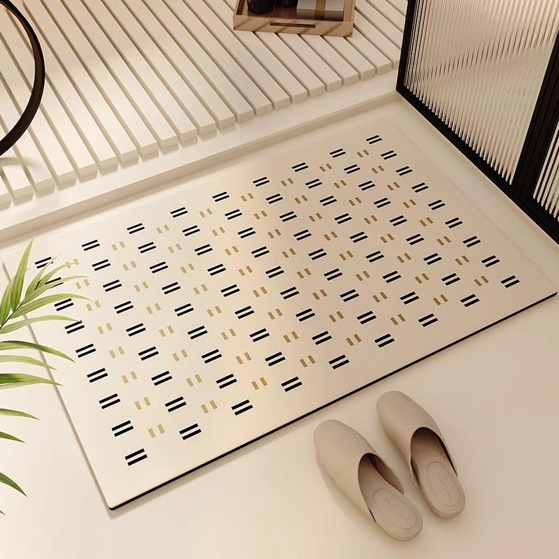 Bathroom Floor Mat, Toilet Suction Door Floor Mat, Carpet, Diatom Mud, Non-slip Toilet, Absorbent Mat, Toilet Entry