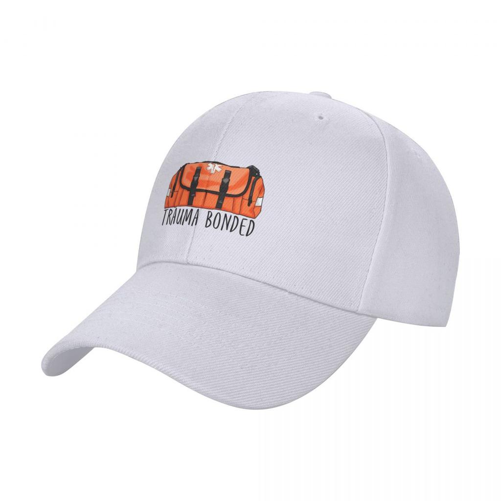 Trauma bonded EMS/Lifeguard humor Baseball Cap Hat Baseball Cap Ball Cap Hip Hop Big Size Hat Men Women's
