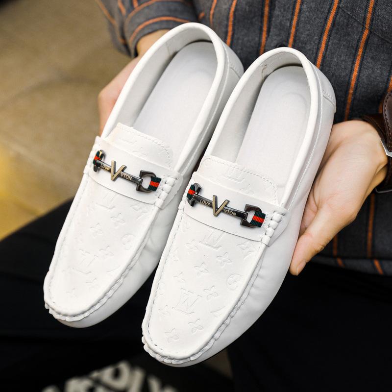 Spring new men's Doudou shoes low-top casual shoes men's leather shoes versatile fashion