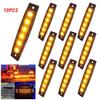 10x 3.8" Smoked Amber Marker Side Clearance Lights 6 for LED Truck Trailer Boat
