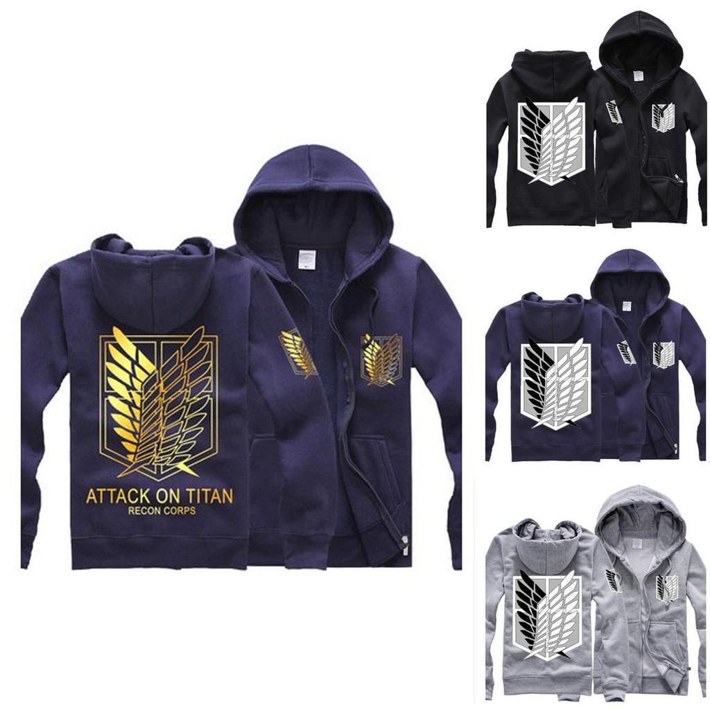 Premium Quality Anime Attack On Titan Men's Fit Hoodie Coat Perfect For Any Occasion