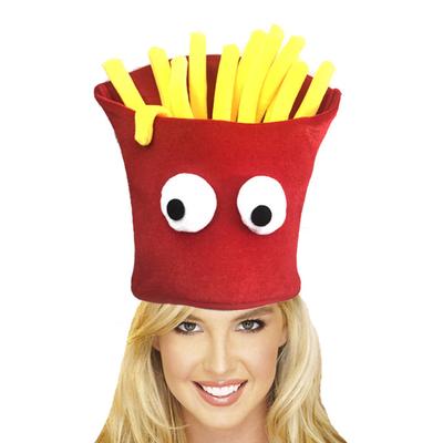 Halloweenové hranolky ozdobný klobouk klobouk ve tvaru hranolků fast food karneval vánoční párty šaty