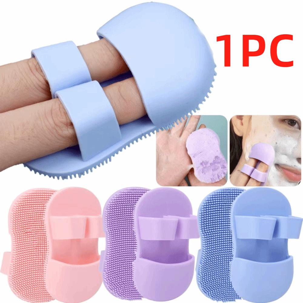 Soft Face Exfoliator Brush Silicone Face Scrubber Facial Cleansing Massage Brush Skin Care Tool