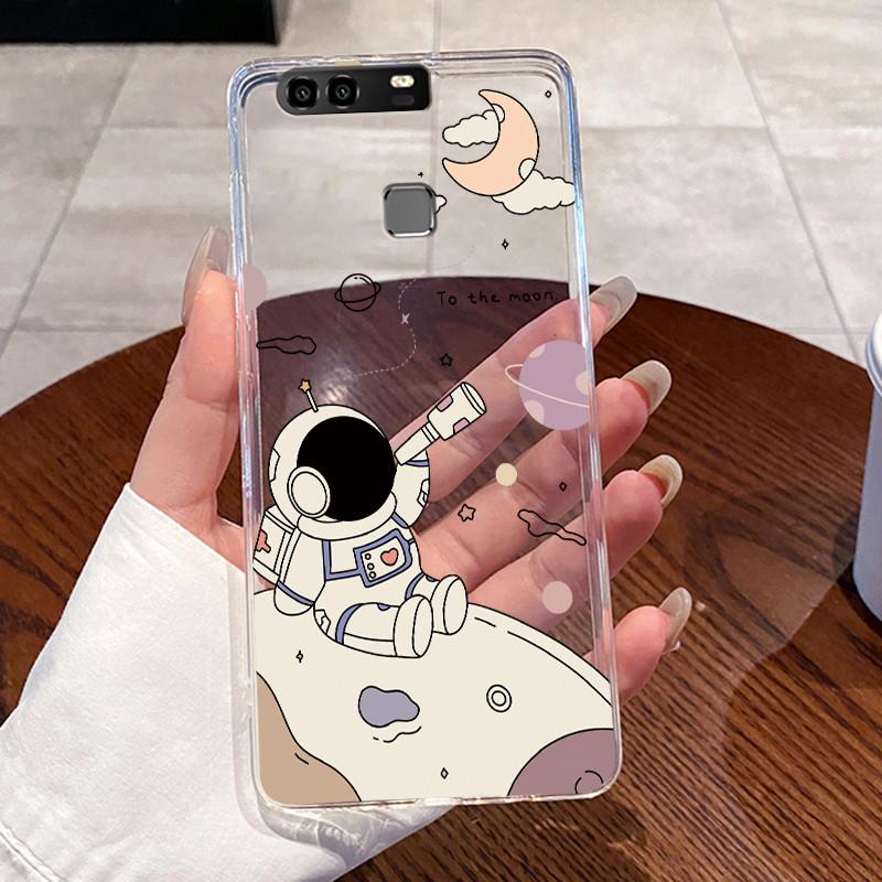 Jelly Casing For Huawei P9 / P9 Plus / P10 / P10 PLUS Funda Clear Silicone Soft TPU Back Cover Cute Cat Rabbit Protective Case