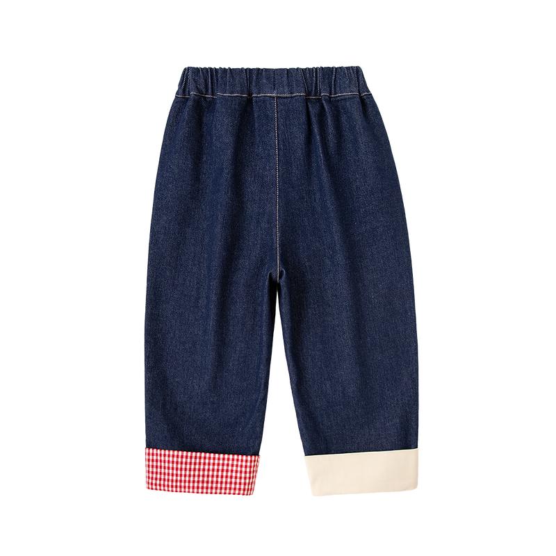 Girls  Anti-Fade Wide-Leg Denim Jeans 90